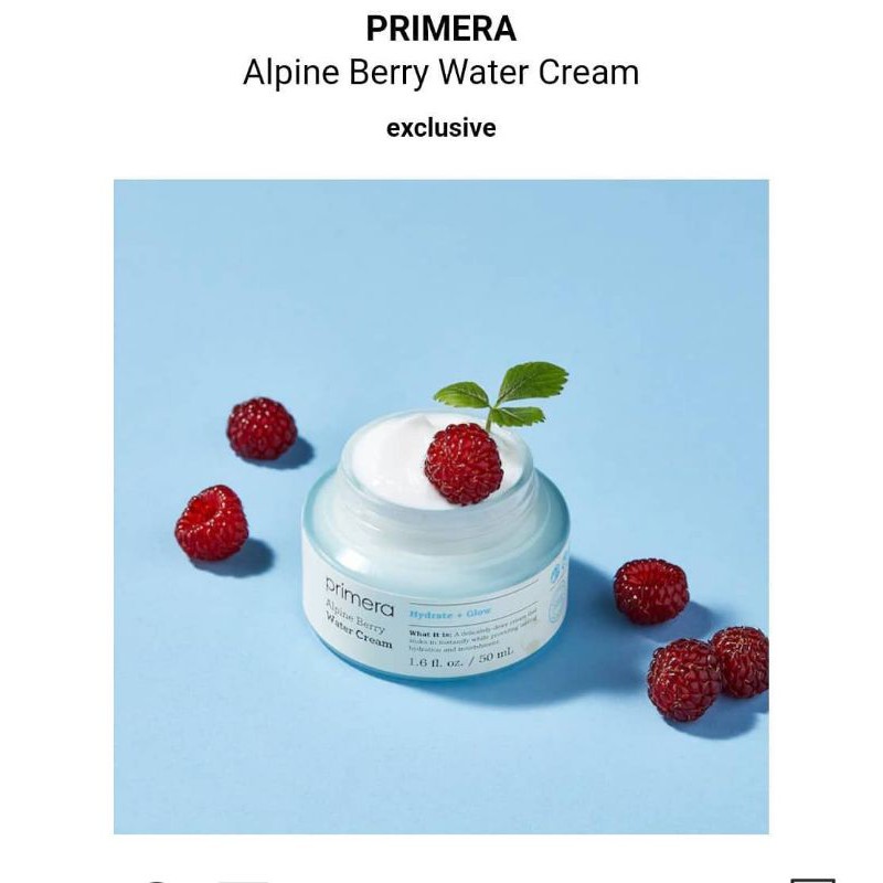 PRIMERA ALPINE BERRY WATER CREAM isi 10 ML