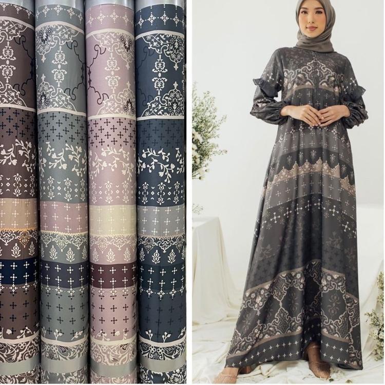 [XS. 209222] Kain Premium Silk kirani / bahan gamis/ kain silk meteran / maxmara luxury