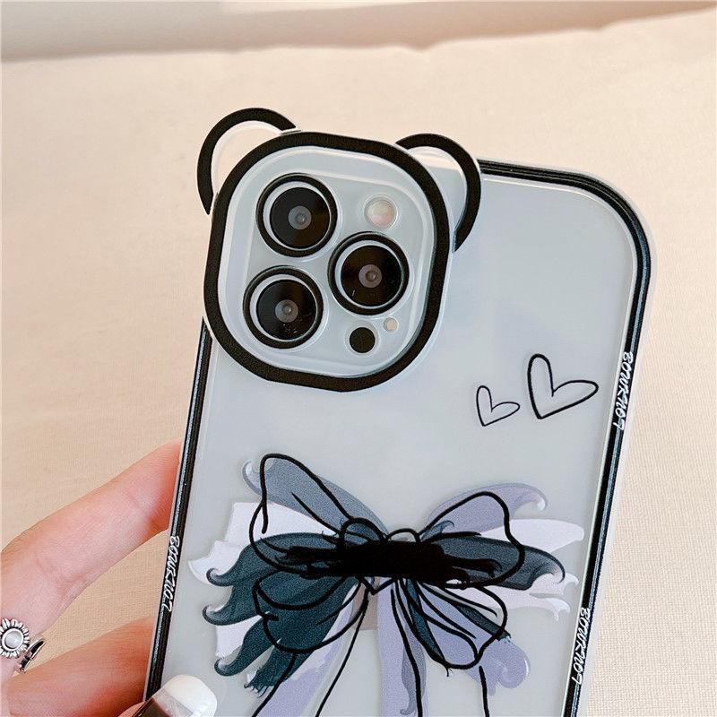 Casing Soft Case Silikon Transparan Untuk IPhone 12 13 11 Pro Max X Xs Max Xr Dja4