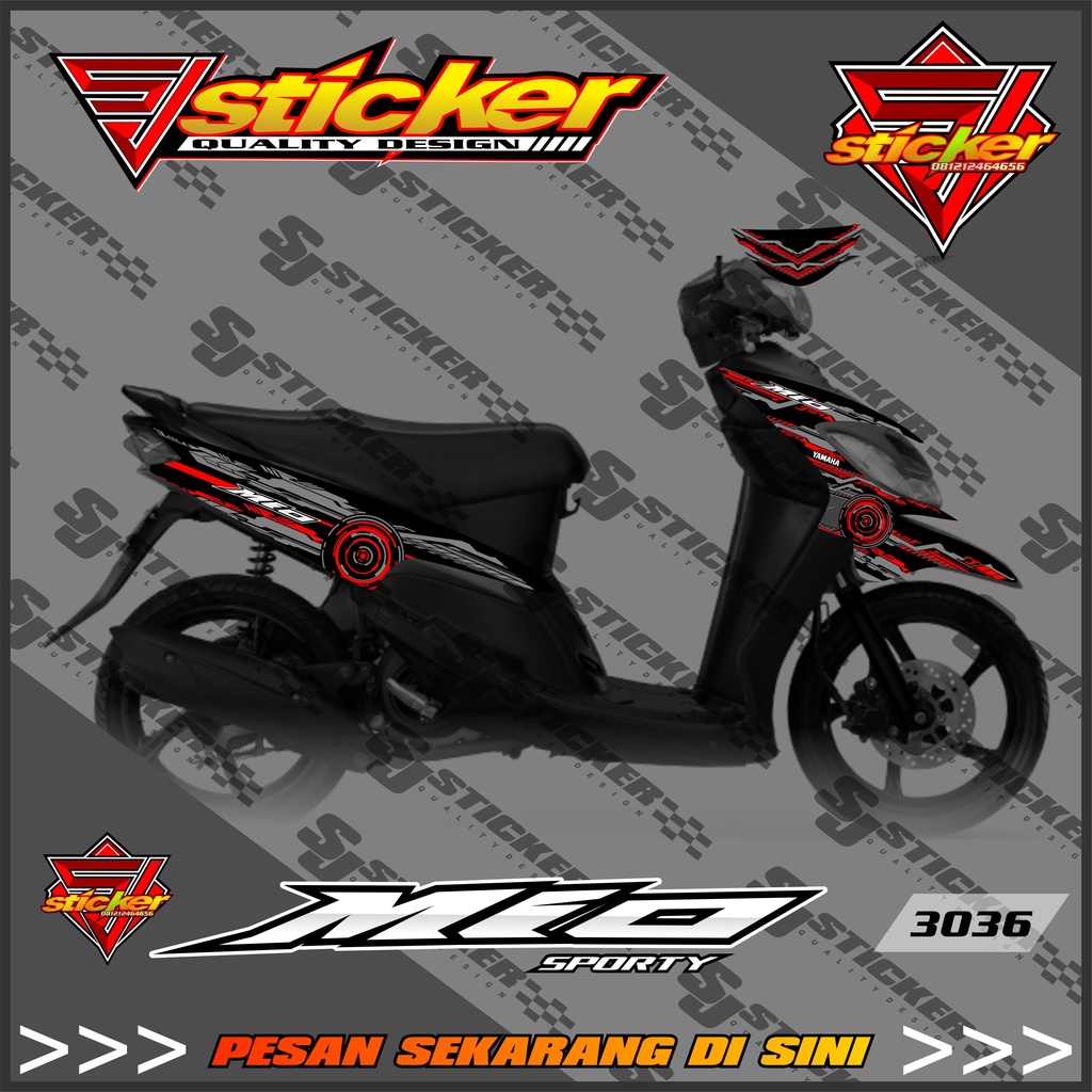 3036 Striping Variasi List Mio Sporty/SMILE - Striping Variasi Striping Mio Sporty