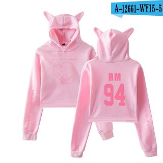 bts sweatshirt pink