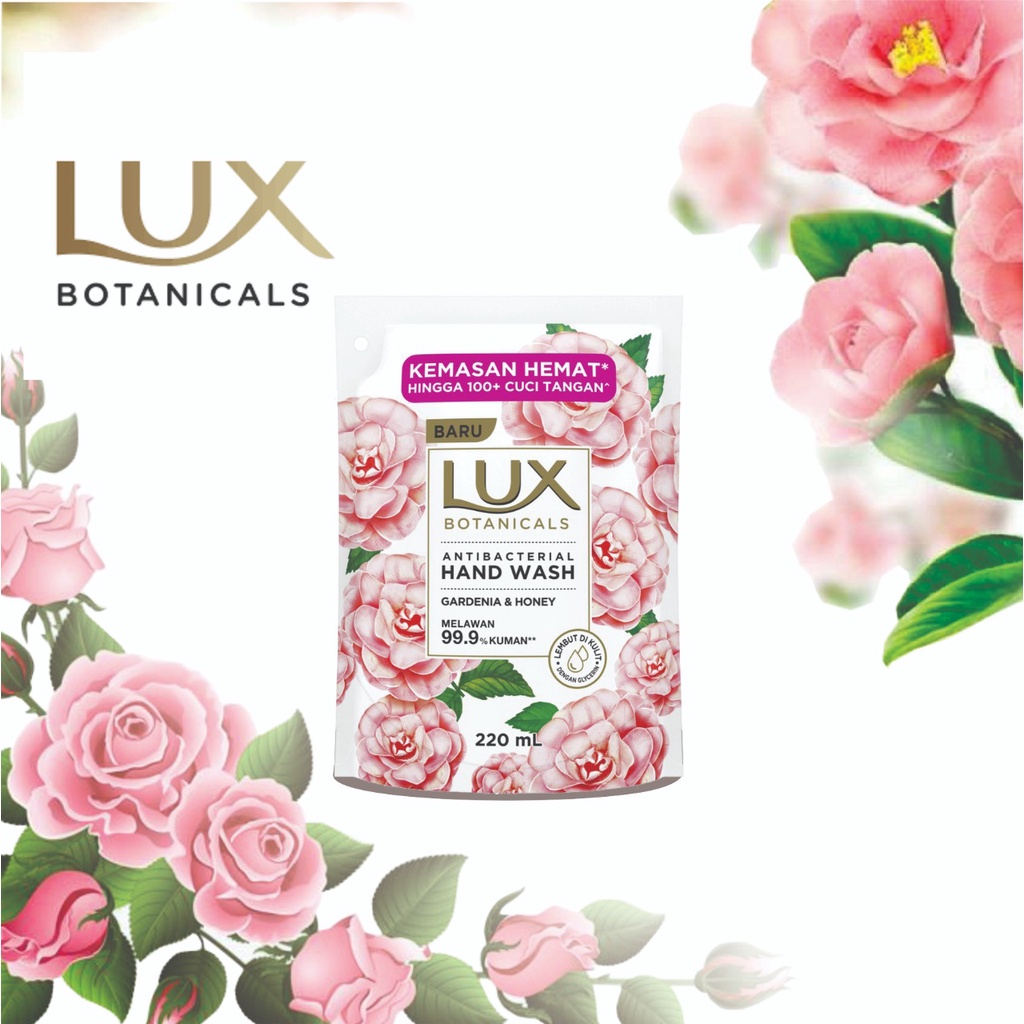 [Bonus Hand Sanitizer] LUX Botanicals Antibacterial Hand Wash 220 ml