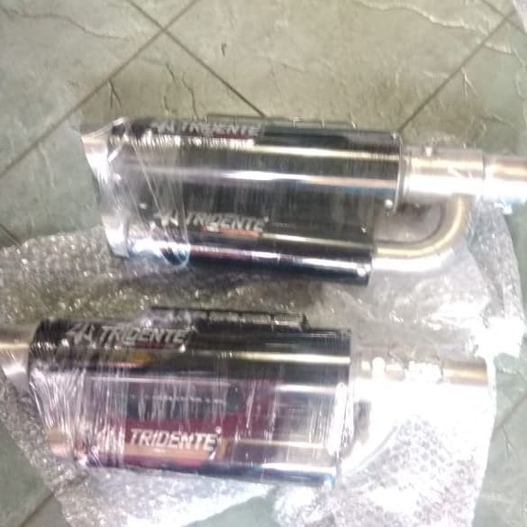 ssm-21 Knalpot 3Tech hybrid 3 suara tipe Tridente F22 Tomahawk 150cc