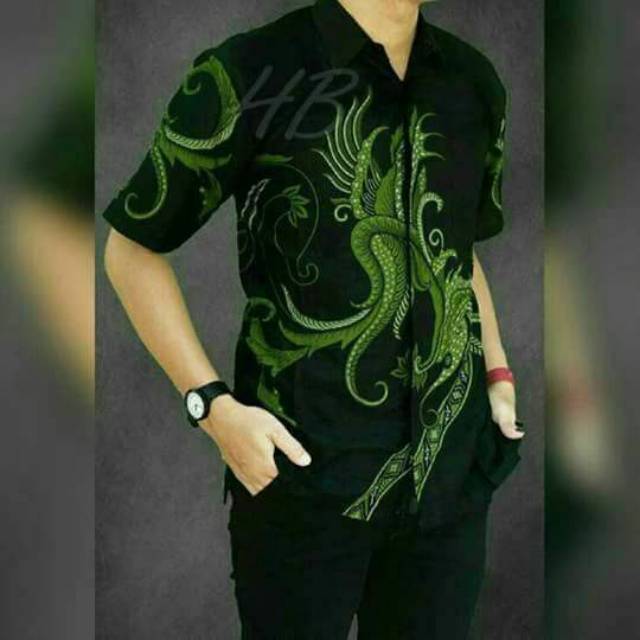 batik pria motif ekor warna langsung produsen