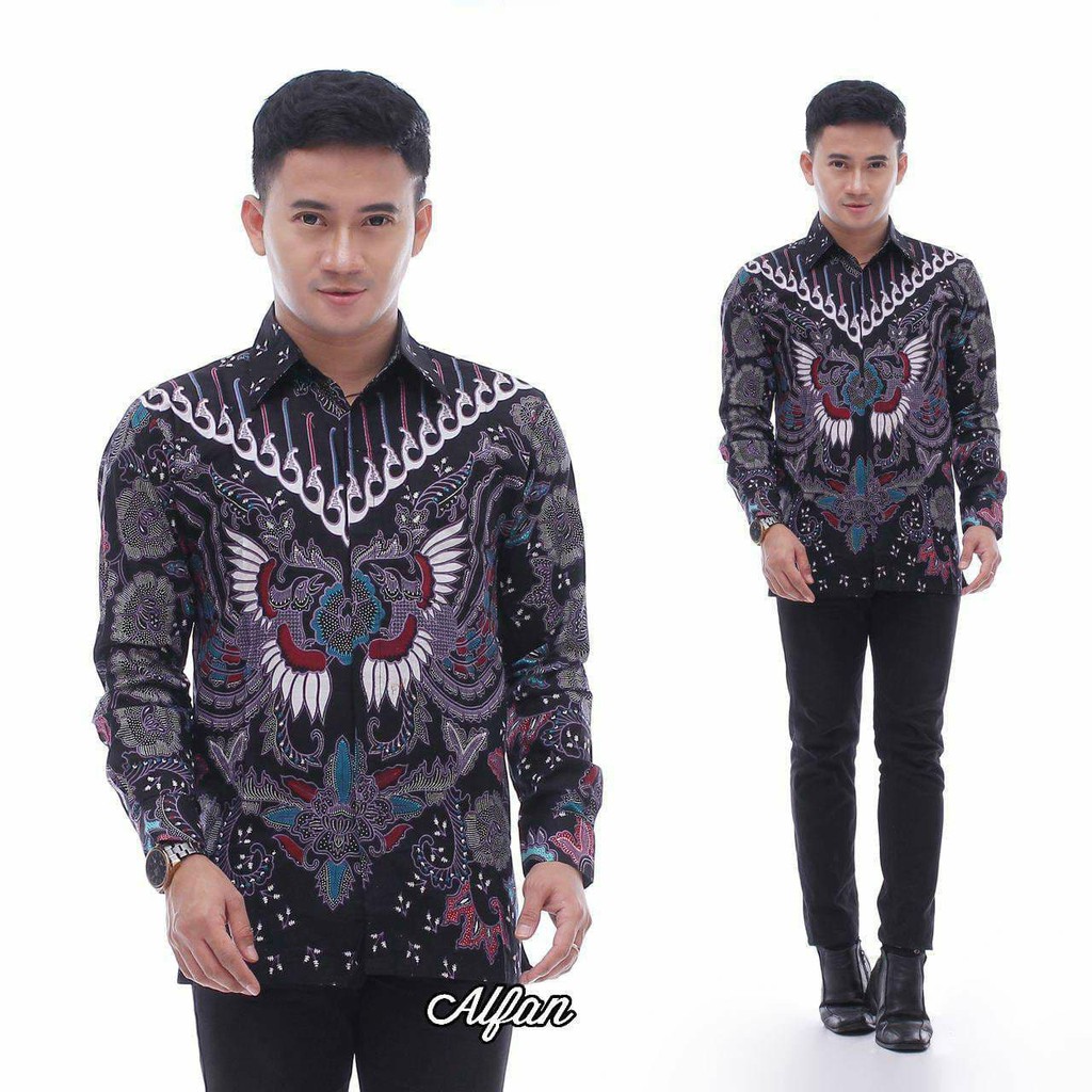 Baju Batik Pria Lengan Panjang - Kemeja Batik Pria Jumbo M L XL XXL 3XL 4XL 5XL