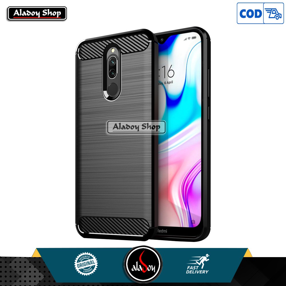 Case Ipaky Carbon Redmi 8A Pro Ultra Slim Ipaky Carbon Premium Softcase