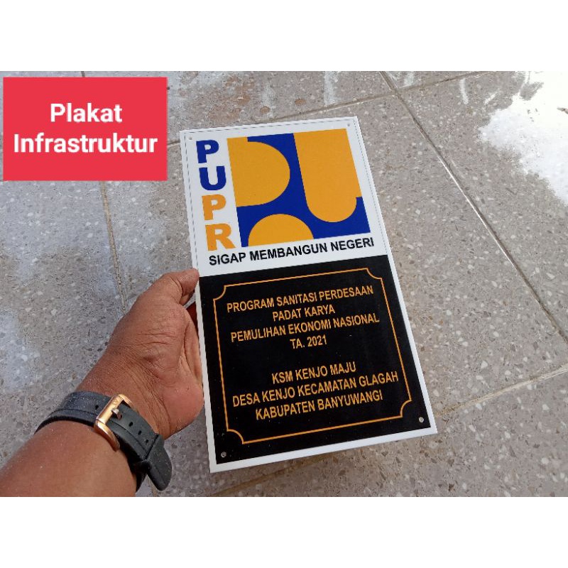 Plakat Infrastruktur Prasasti Pembangunan