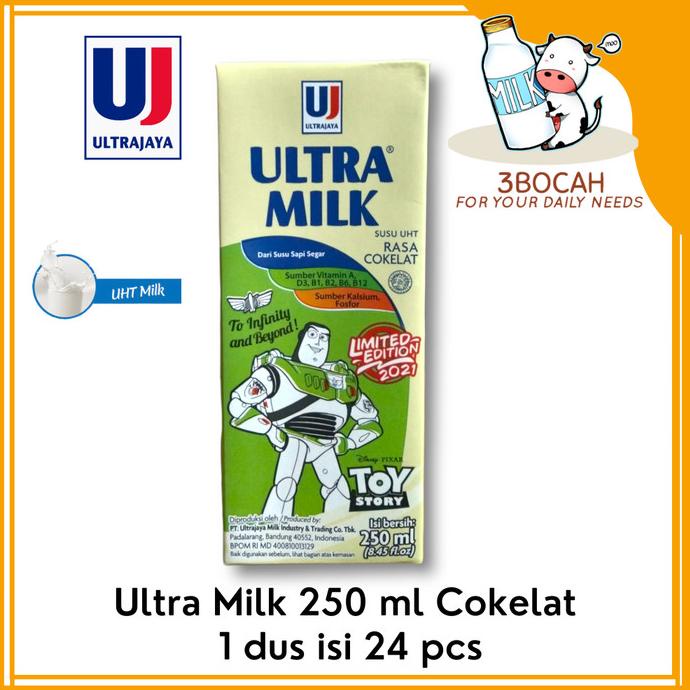 

(BISA COD) Susu Ultra UHT Full Cream 250 ml 1 karton Ultra Jaya Milk DISKON Kode 171