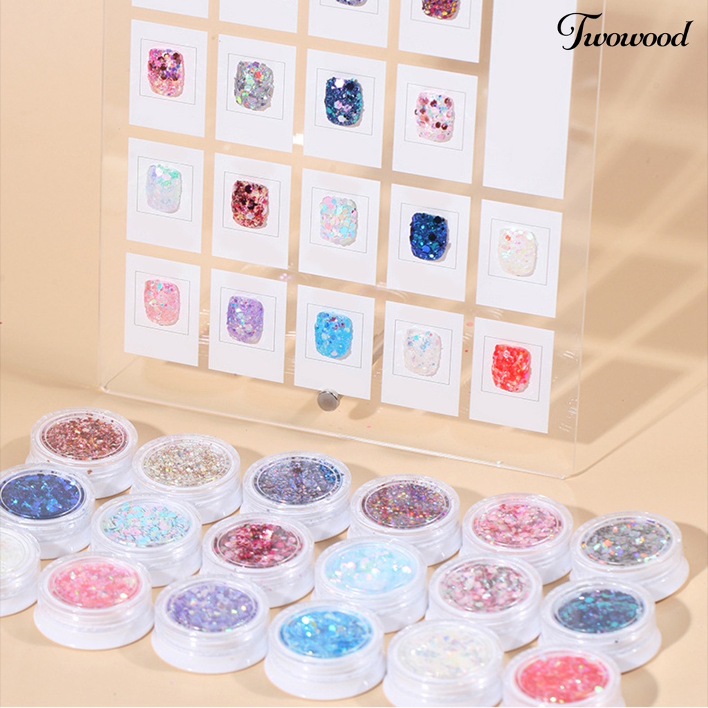 Payet Poligon Aneka Warna Untuk Dekorasi Nail Art