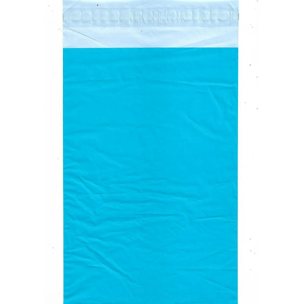

Plastik Packing POLYMAILER 17x30CM BIRU LANGIT PREMIUM GLOSSY SKY BLUE ±100 Pcs