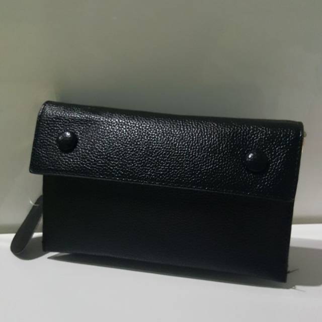 Tas kulit wanita model clutch/selempang