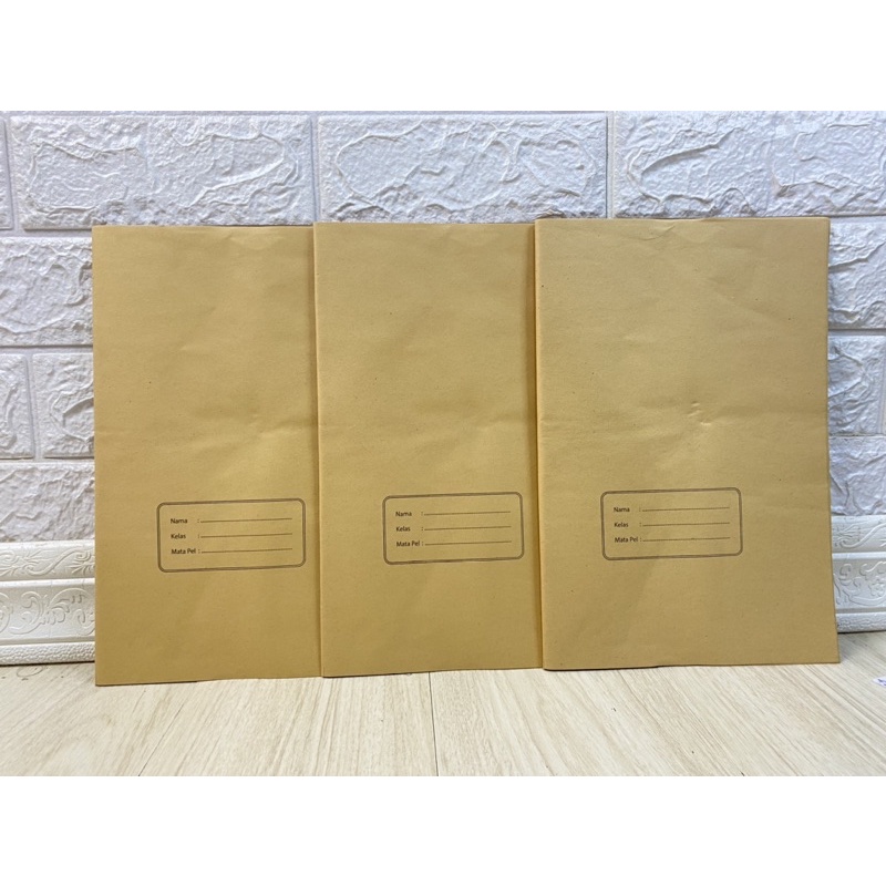 

Sampul Buku Coklat - Kwarto / Boxy Polos & Plastik