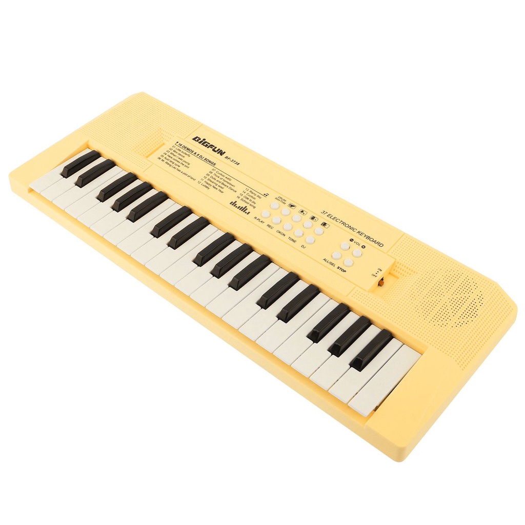 Keyboard Piano Digital Elektronik 37 Kunci 2 Warna Dengan Mikrofon Untuk Hadiah Anak