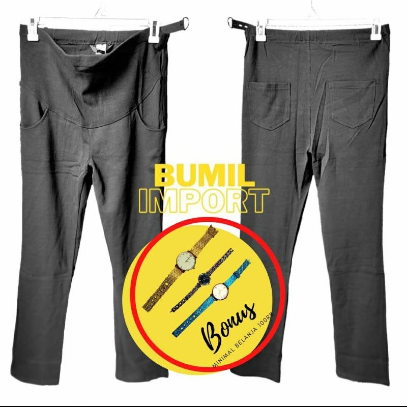 3 pcs Celana Import Kerja Katun Panjang Pendek, Celana Jeans Import, Leggings Import Baru