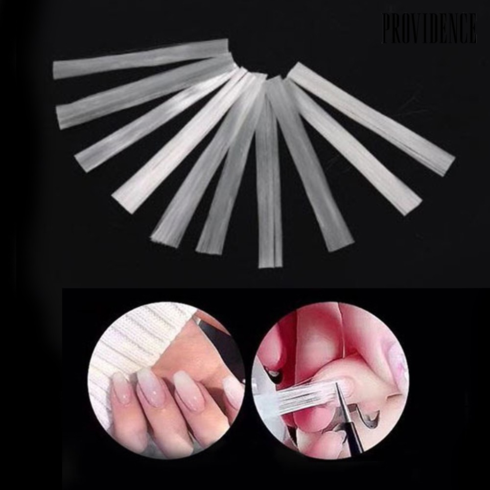 Providence 10Pcs Fiberglass Nail Extension Fiber Fast Phototherapy Glue Manicure Tools