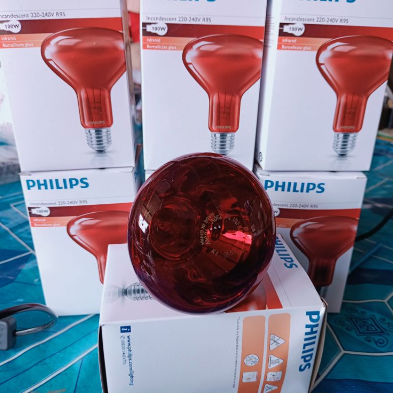 (ORI PHILIPS) LAMPU TERAPI INFRARED PHILLIPS INFRA RED SINAR INFRAMERAH FISIOTERAPI
