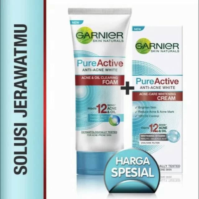 garnier pure active whitening cream