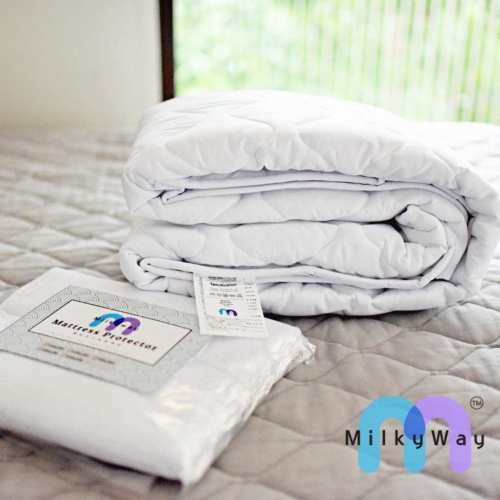 [MilkyWay] Mattress Protector / Pelindung Kasur │ Size: (90 x 200) ─ (200 x 200) cm