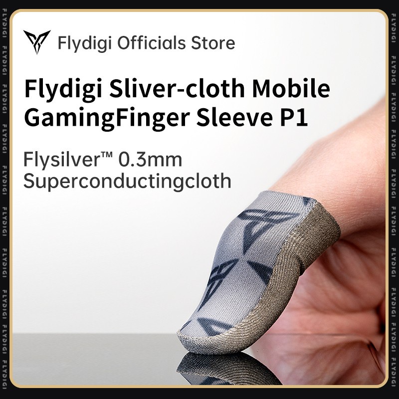 Flydigi P1 Silver Cloth Mobile Gaming Finger Sleeve Sarung jempol Game