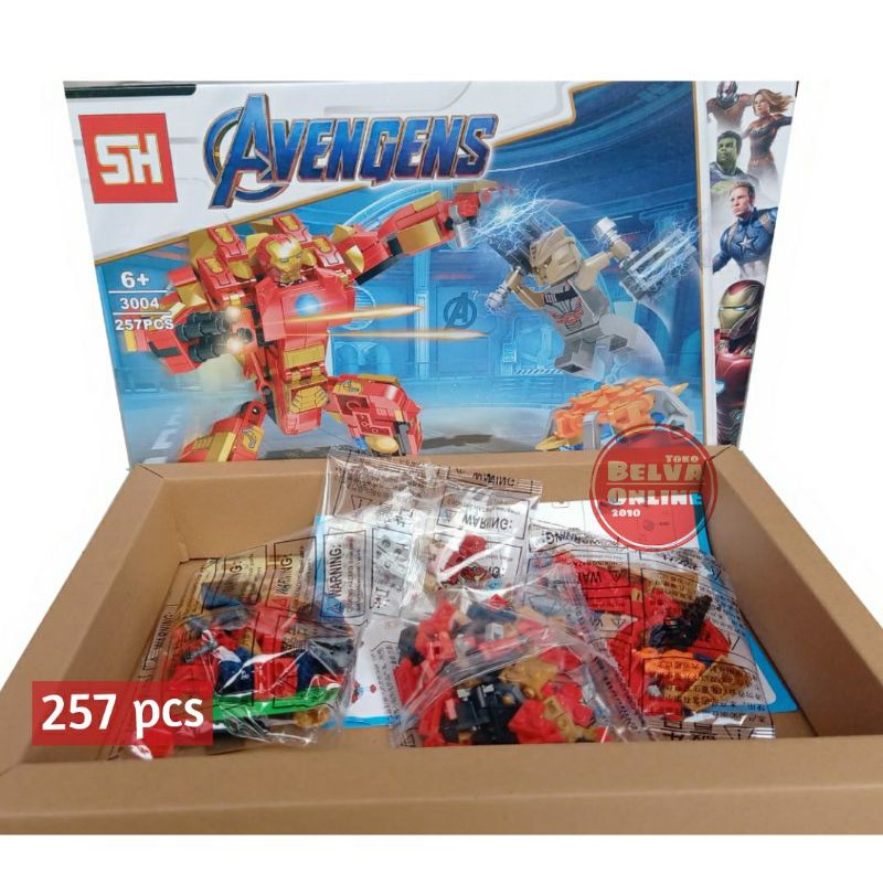 BLOCK BRICK SEMBO CAR /SUPERHERO AVENGERS INTELLECT