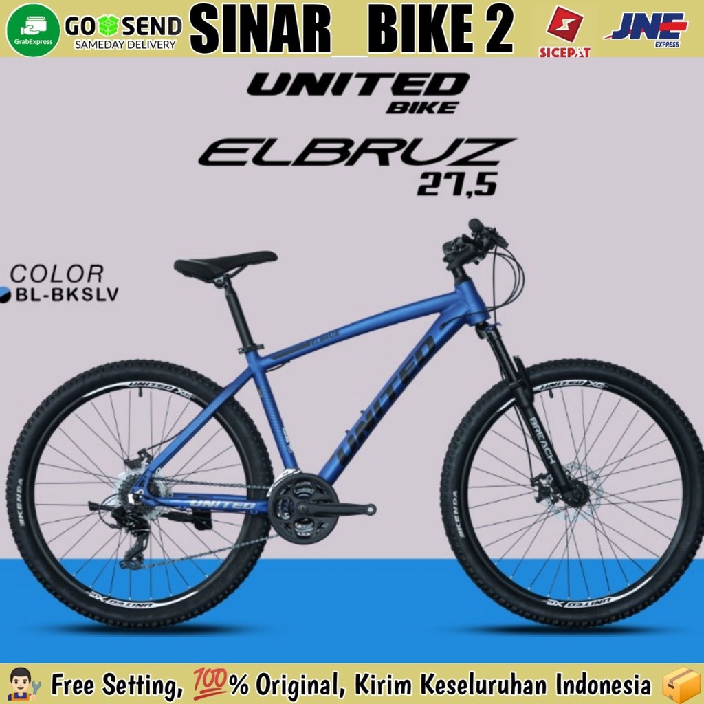 Sepeda Gunung MTB United Elbruz 27,5 Inch Alloy 21 Speed