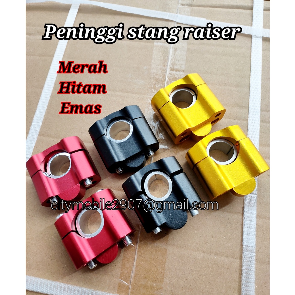 RAISER STANG / PENINGGI STANG CNC UNIVERSAL FATBAR MOTOR VIXION KLX CB150R RX KING TIGER MEGAPRO