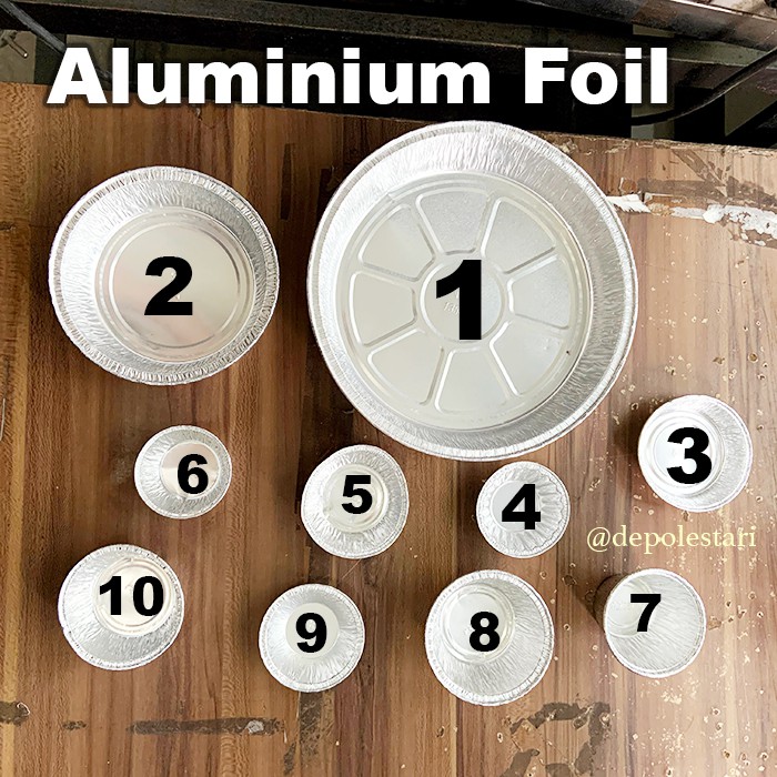 Cup Alumunium Foil BULAT ( Tanpa Tutup )