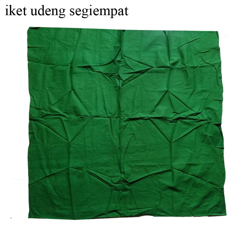 Kain Udeng Segi empat Hijau