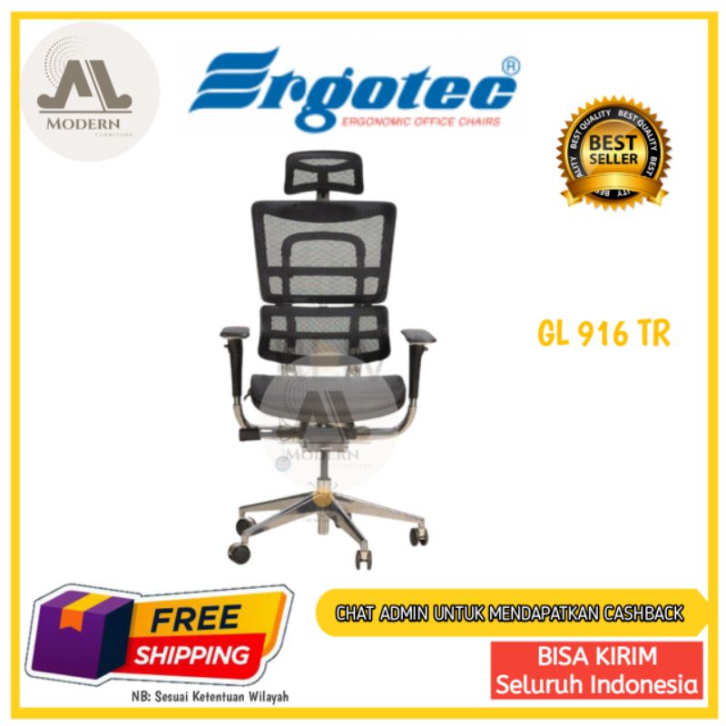 TERBARU Kursi Kantor Ergotec Tipe GL 916 TR Termurah dan berkualitas