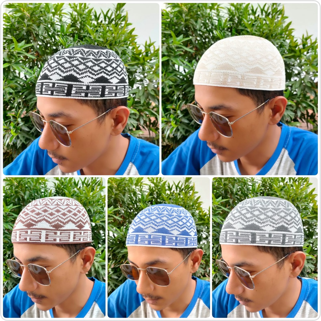 Peci Rajut Motif / Peci Haji / Peci Murah / Peci / Kopiah