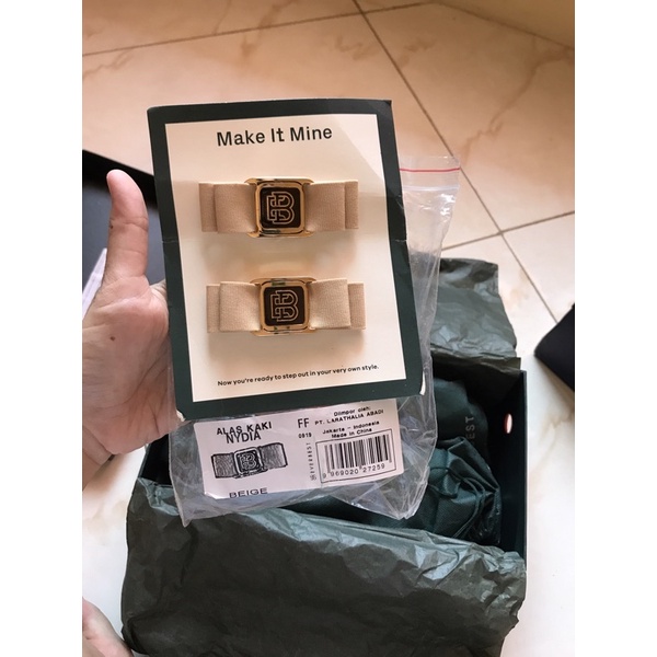 Pita sepatu make it mine Everbest warna beige