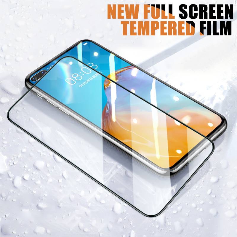 9D Tempered Glass For Huawei Mate 30 20 10 Lite 20X P30 P40 Lite Full Screen Protector P Smart Z S 2020 2021 Glass Film Case