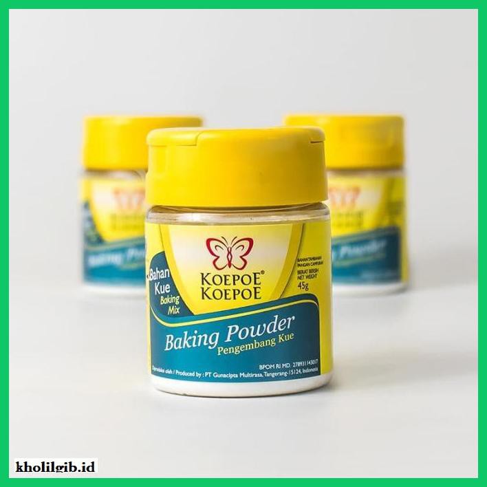 

Redwop-Gnikab- Baking Powder Koepoe Koepoe Kemasan 45 Gram - Murah!! -Hallall.
