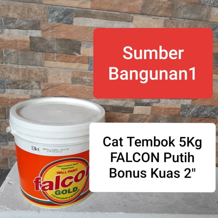 Cat Tembok 5kg gallon FALCON Putih
