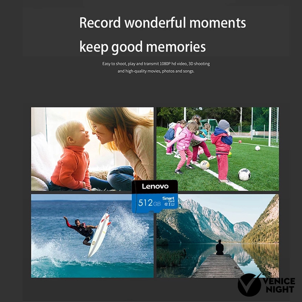 (SC) Kartu Memori TF Flash Drive Recorder SD Card 64GB / 128GB / 256GB / 512GB / 1024GB Lenovo Tahan Air