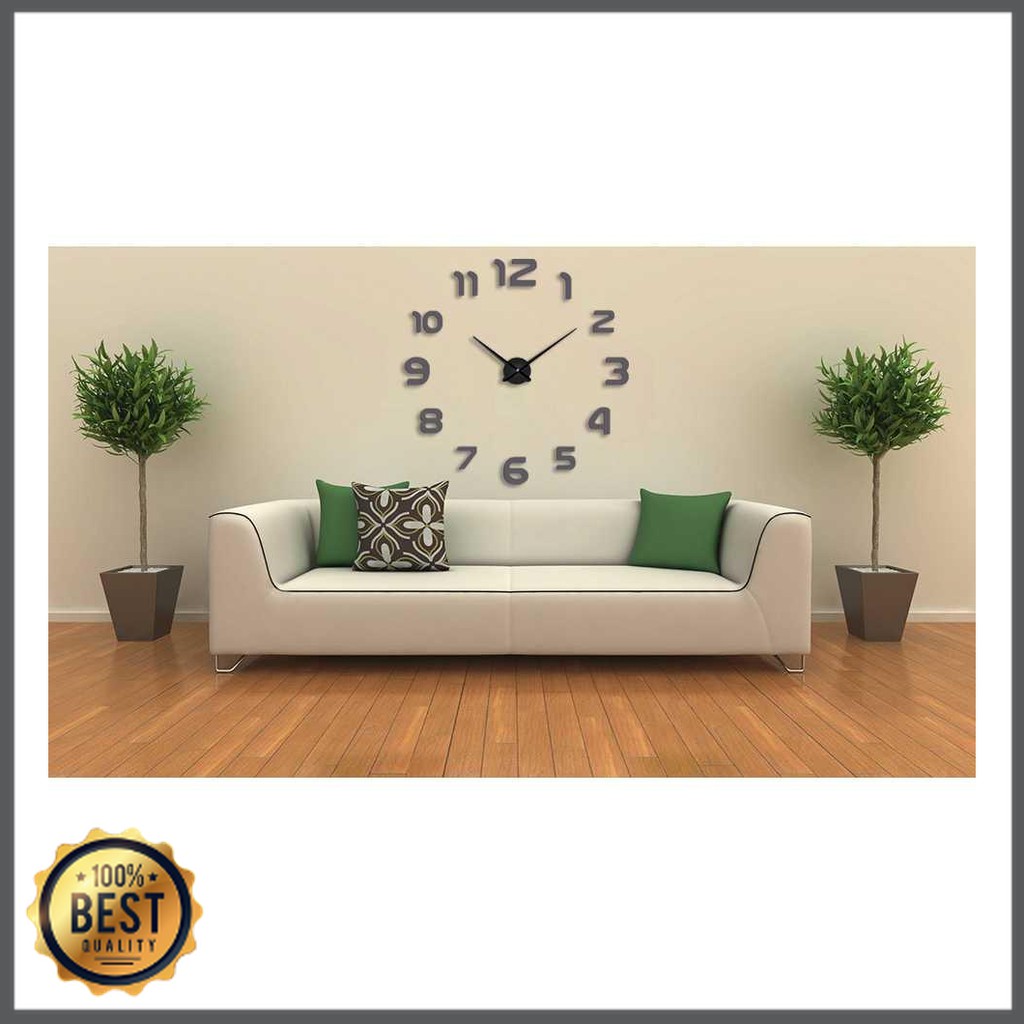 TG-JD004 Jam Dinding Besar DIY Giant Wall Clock Quartz 80-130cm - DIY-105