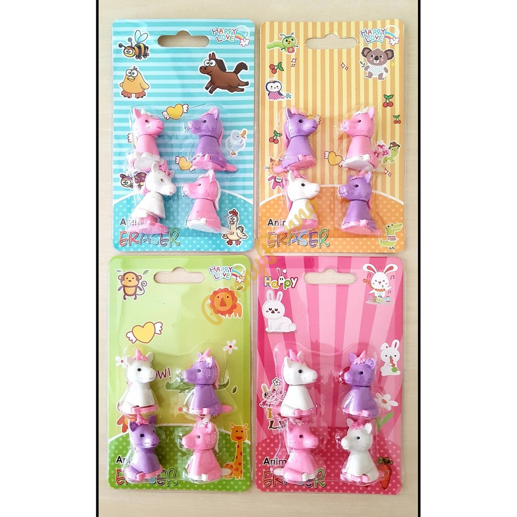 

Penghapus 3D Model Unicorn/ Kuda Poni Bongkar Pasang Unik dan lucu