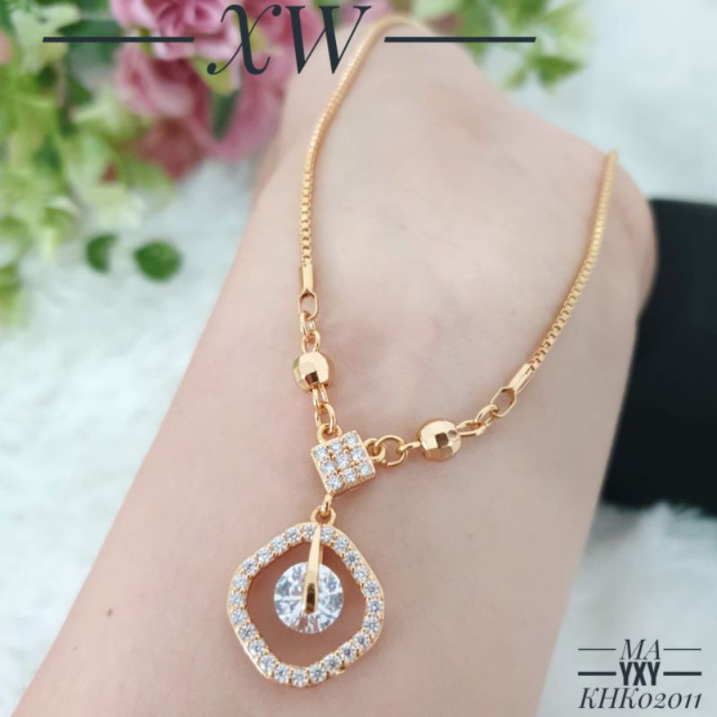 Kalung Yaxiya Koye Zircon Gold KHK02011