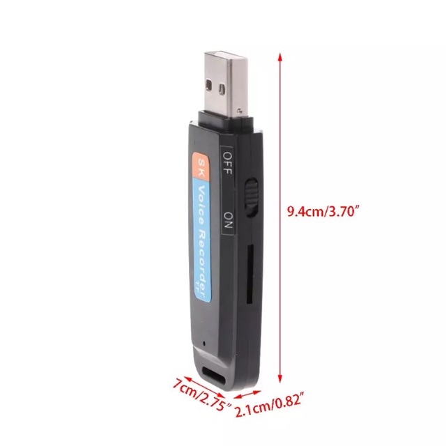 USB VOICE RECORDER with Memory Card Slot alat perekam suara SPY