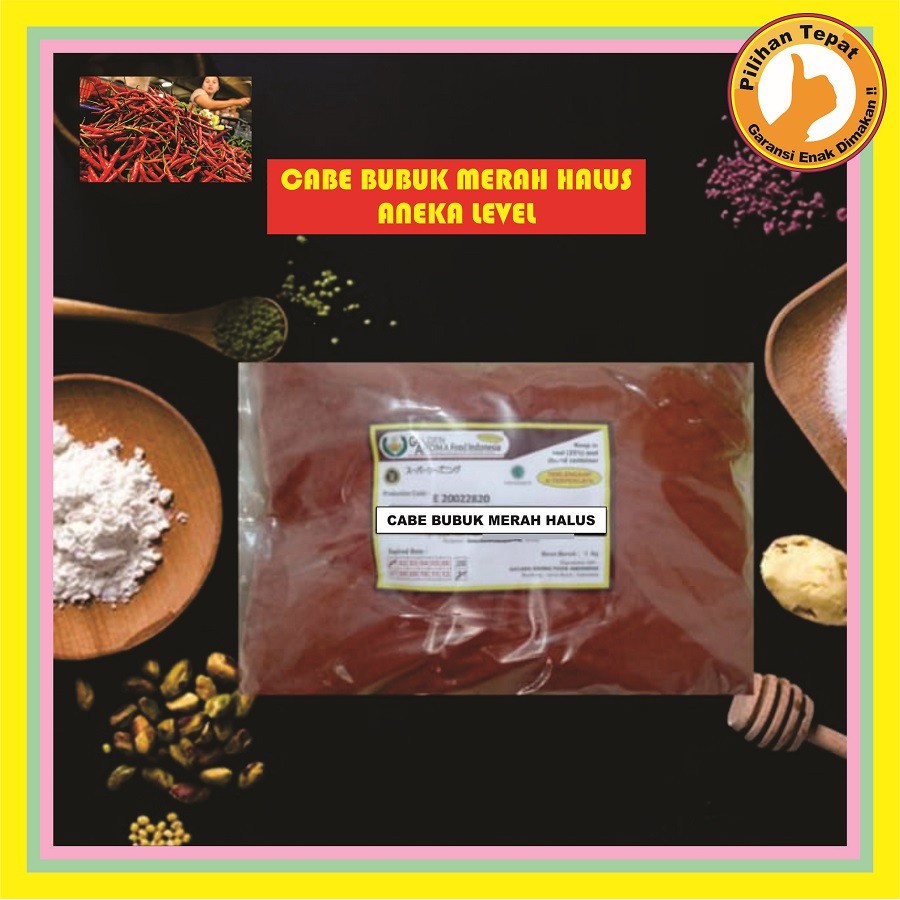

Cabe Bubuk Aneka Level 1 Kg Pedas Enak Murah Lezat Bubuk Cabe Level 1 Kg