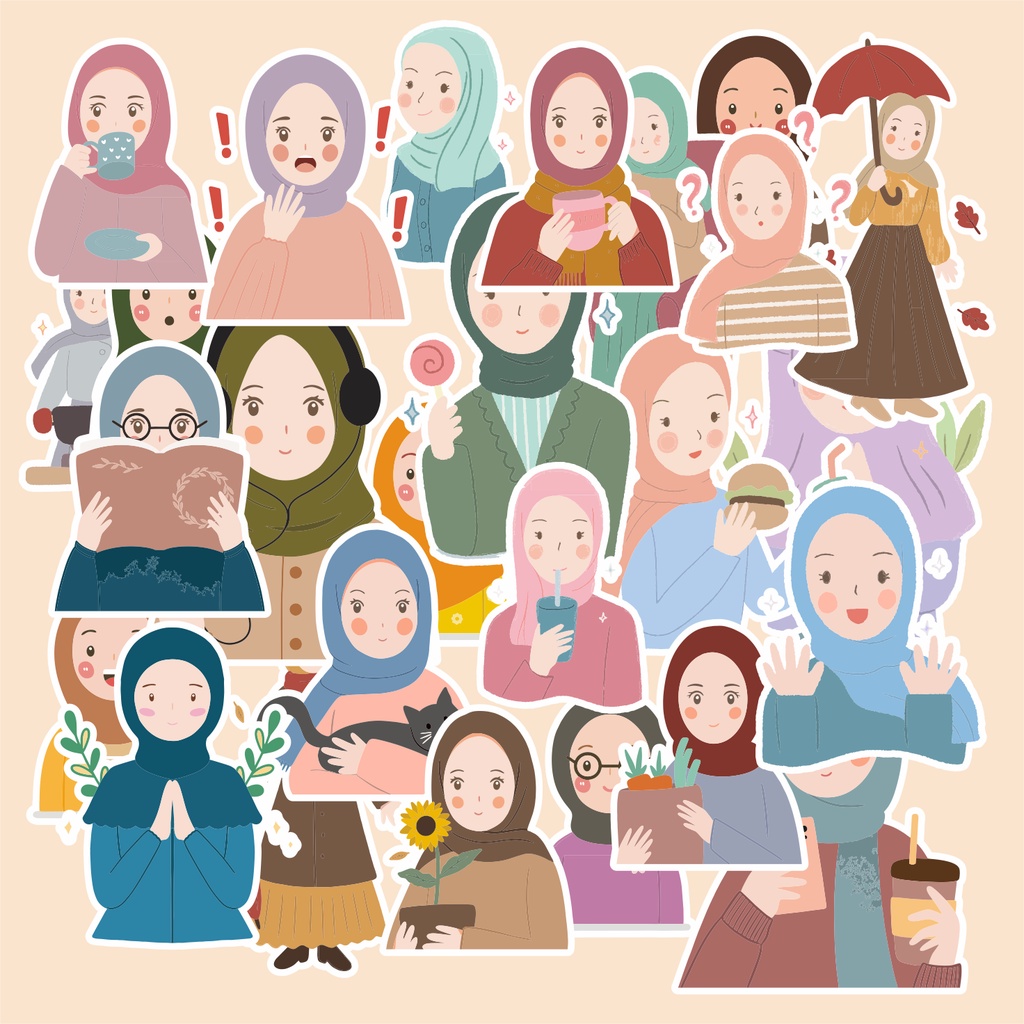 

(Random)murah stiker lucu edisi HIJAB