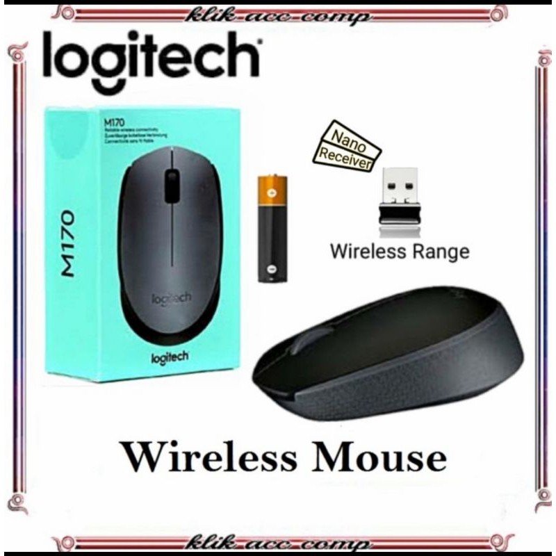 MOUSE LOGITECH M170 WIRELESS ORIGINAL / LOGITECH M 170