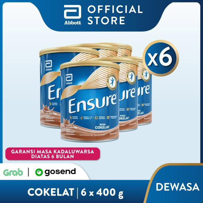 

[[BISA COD]] Ensure Coklat 400 g Susu Nutrisi Dewasa Rendah Laktosa - 6 klg TERBAIK Kode 379