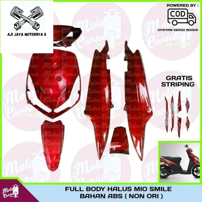 Body Mio smile / Cover body Mio smile merah
