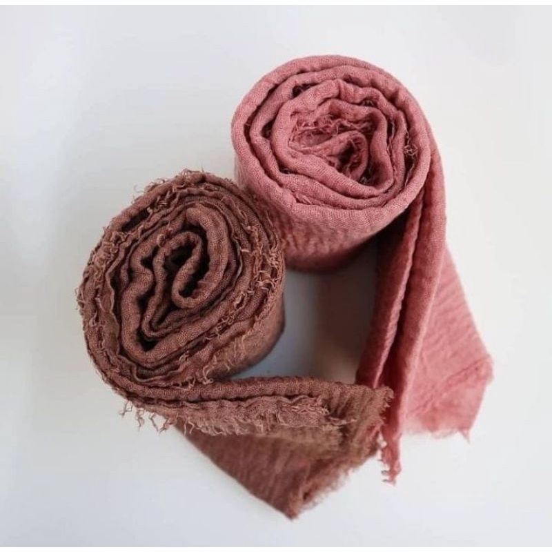 Pashmina Crinkle Hijab Pasmina Kusut Negro Shawl Ori Umama