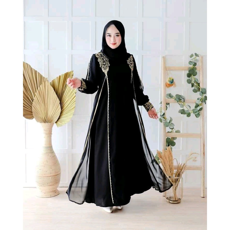 gamis turki-gamis hitam terbaru-abaya muslimah kekinian - busana muslim wanita - jubah anak dan dewa