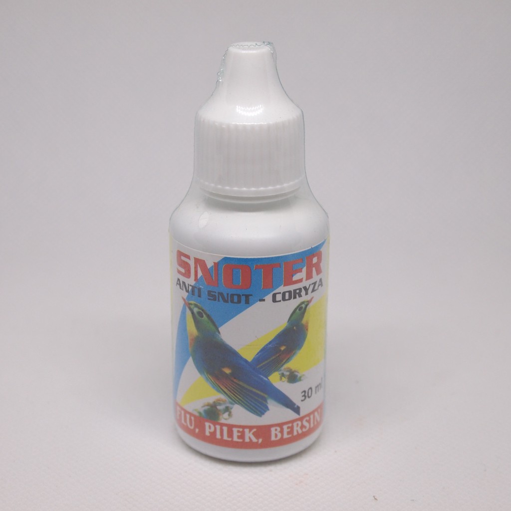 Snoter 30ml Vitamin Obat Burung Anti Snot Coryza Flu Pilek Bersin dll