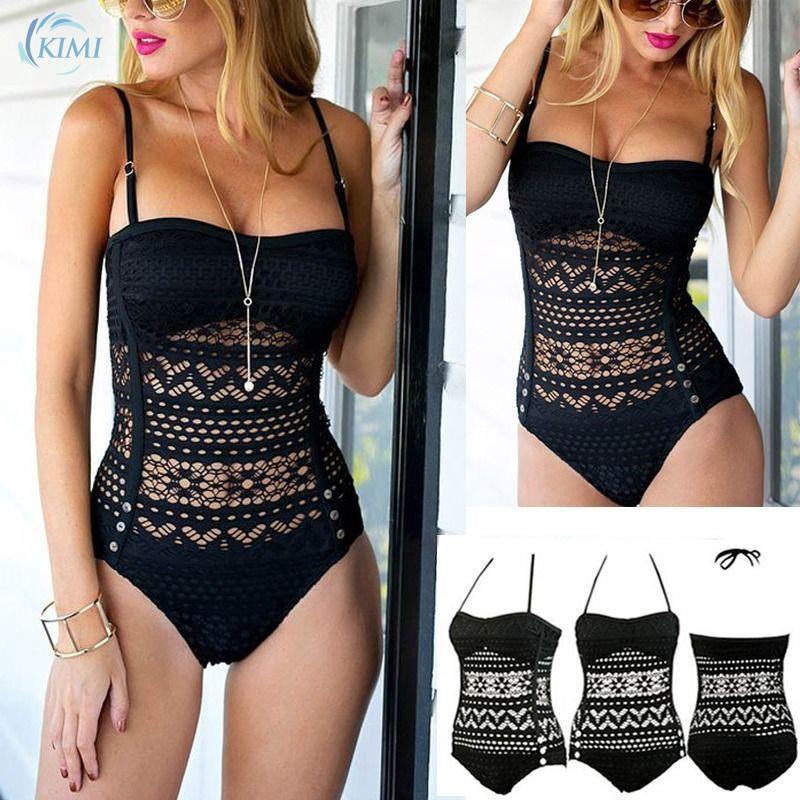  Bayar Di  Tempat Baju  Renang Monokini Wanita Bahan Lace 