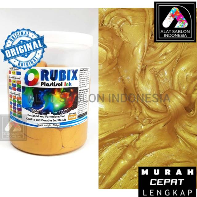 

TINTA SABLON PLASTISOL RUBIX ORANGE GOLD 500GR