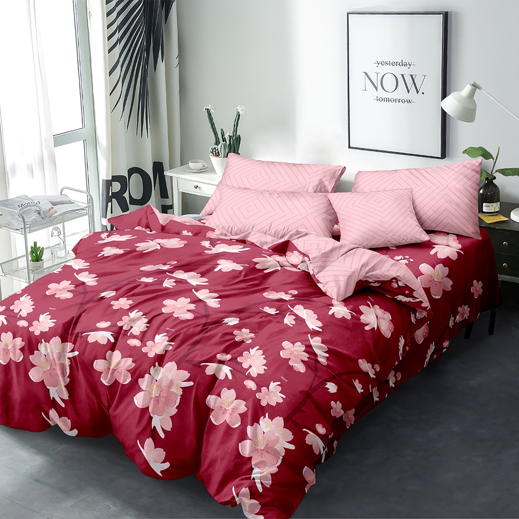 Internal - Bed Cover Set Queen 160x200 Tinggi 25 Fitted - Alba
